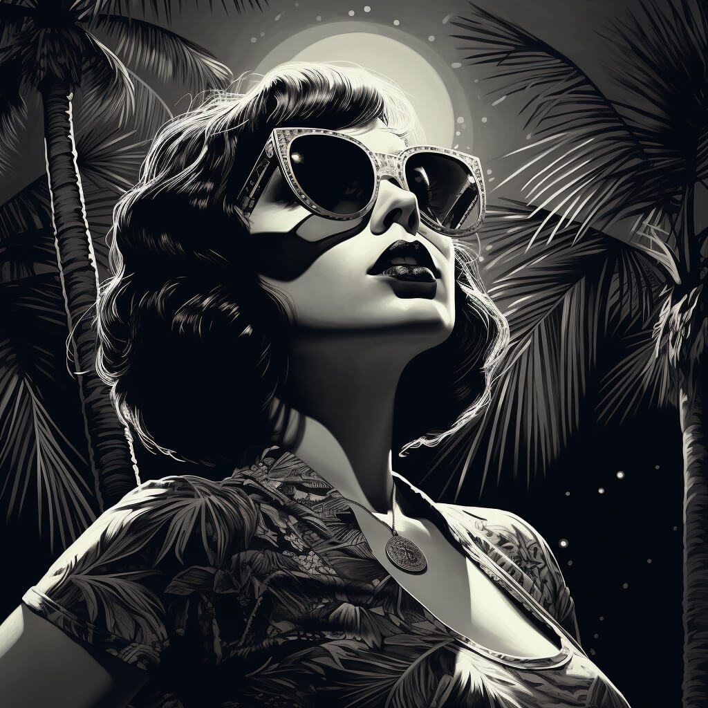 Woman wearing sunglasses