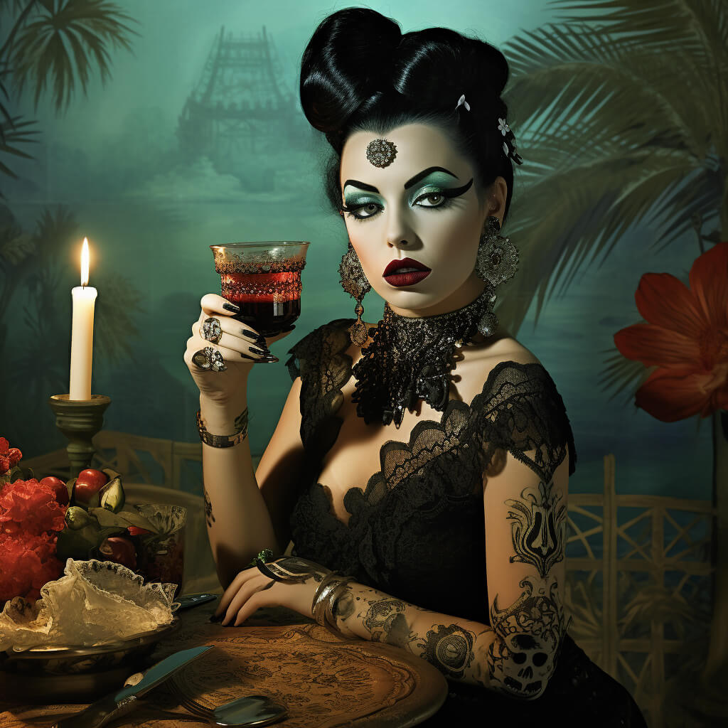 Woman holding a drink in her hand